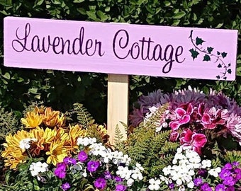 Personalized Garden Stake Sign | Choose Colors Font & Design