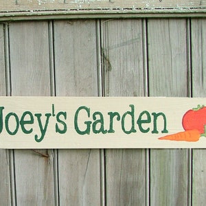 Custom Name Garden Sign Wooden Personalized Garden Decor Gift for Grandma Teacher Appreciation image 1