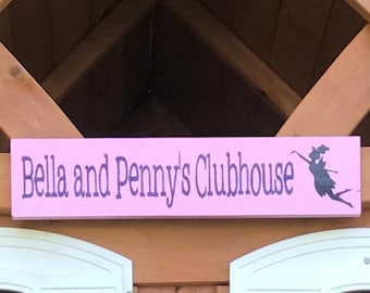 Custom Playhouse Sign for Kids | Clubhouse, Fort, Playroom, Bedroom Decor