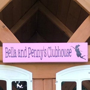 Custom Playhouse Sign for Kids Clubhouse, Fort, Playroom, Bedroom Decor As Pictured
