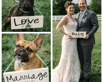 Milestone Love, Marriage, Baby Signs | Wedding Anniversary Gift | Announce Pregnancy | Custom Life Events