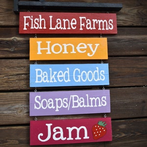 Farm Stand Sign Custom Farmers Market Signage Roadside Natural Foods Store Business Plaques image 6