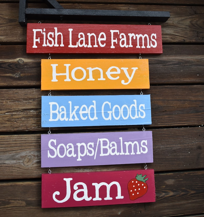 Farm Stand Sign Custom Farmers Market Signage Roadside Natural Foods Store Business Plaques image 6