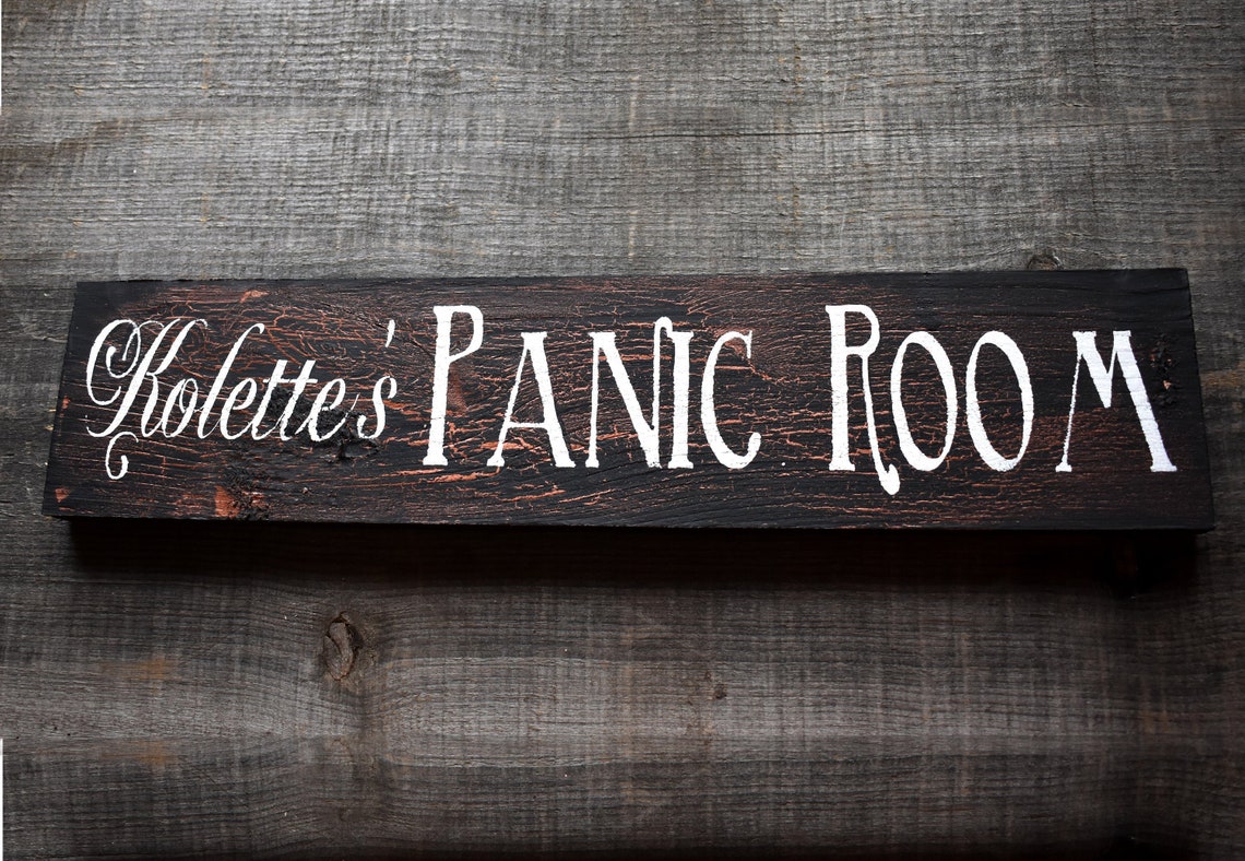 Personalized Wine Cellar Panic Room Sign Diva Den or Babe Etsy