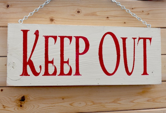 Private Or Keep Out Wooden Sign Protect Property And Etsy