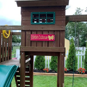 Swing Set Sign Custom Sign for Playground Playroom and Fort Decor Personalized for Kids Gift for Children image 3