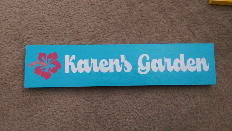 Custom Name Garden Sign Wooden Personalized Garden Decor Gift for Grandma Teacher Appreciation image 7