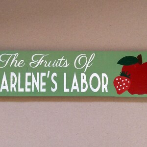 Wood Custom Garden Sign | Flower or Vegetable Gardener Gift