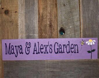 Personalize a Garden Sign for Kids | Custom Colors and Design