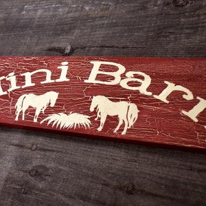 Personalized Horse Sign Custom Goat or Stable Sign Wooden Sign image 4