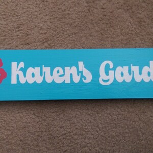 Personalized Garden Sign Custom Colors and Design Mother's Day Gift image 6