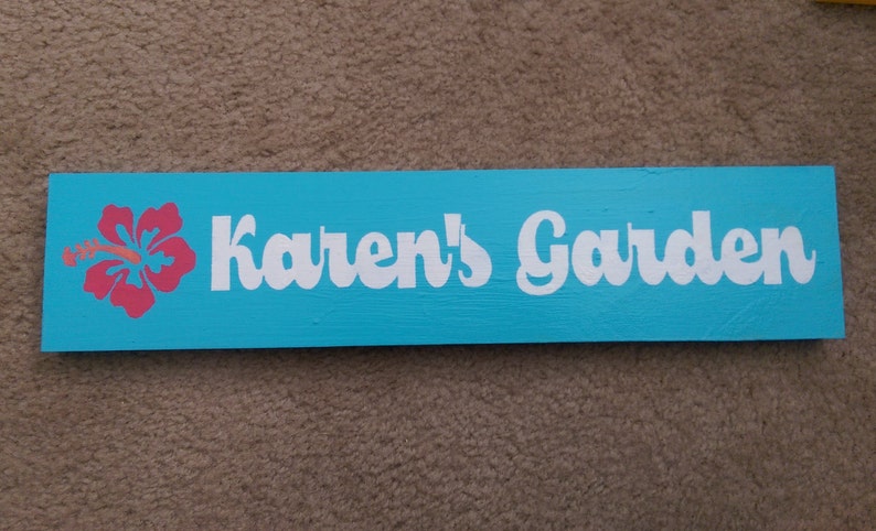 Personalized Garden Sign Custom Colors and Design Mother's Day Gift image 6