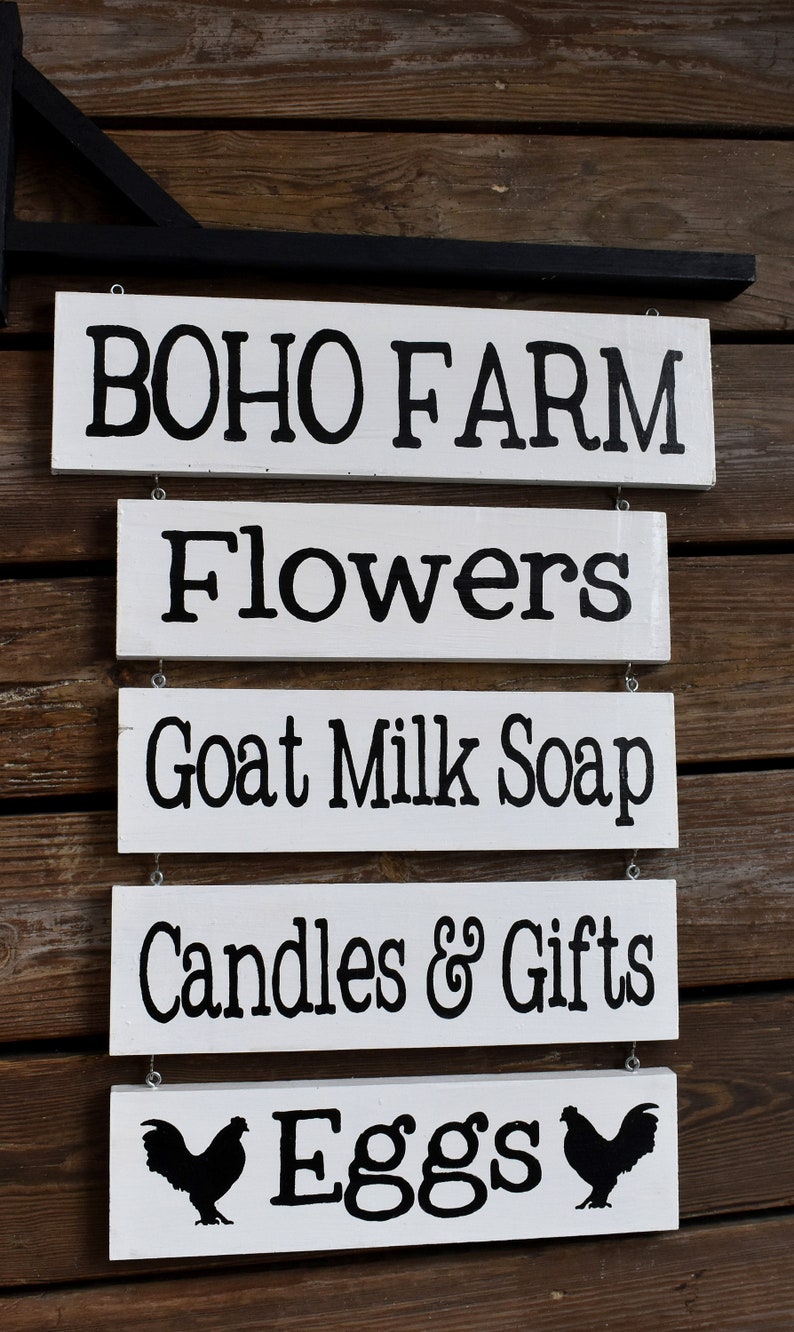 Farm Stand Sign Custom Farmers Market Signage Roadside Natural Foods Store Business Plaques image 3