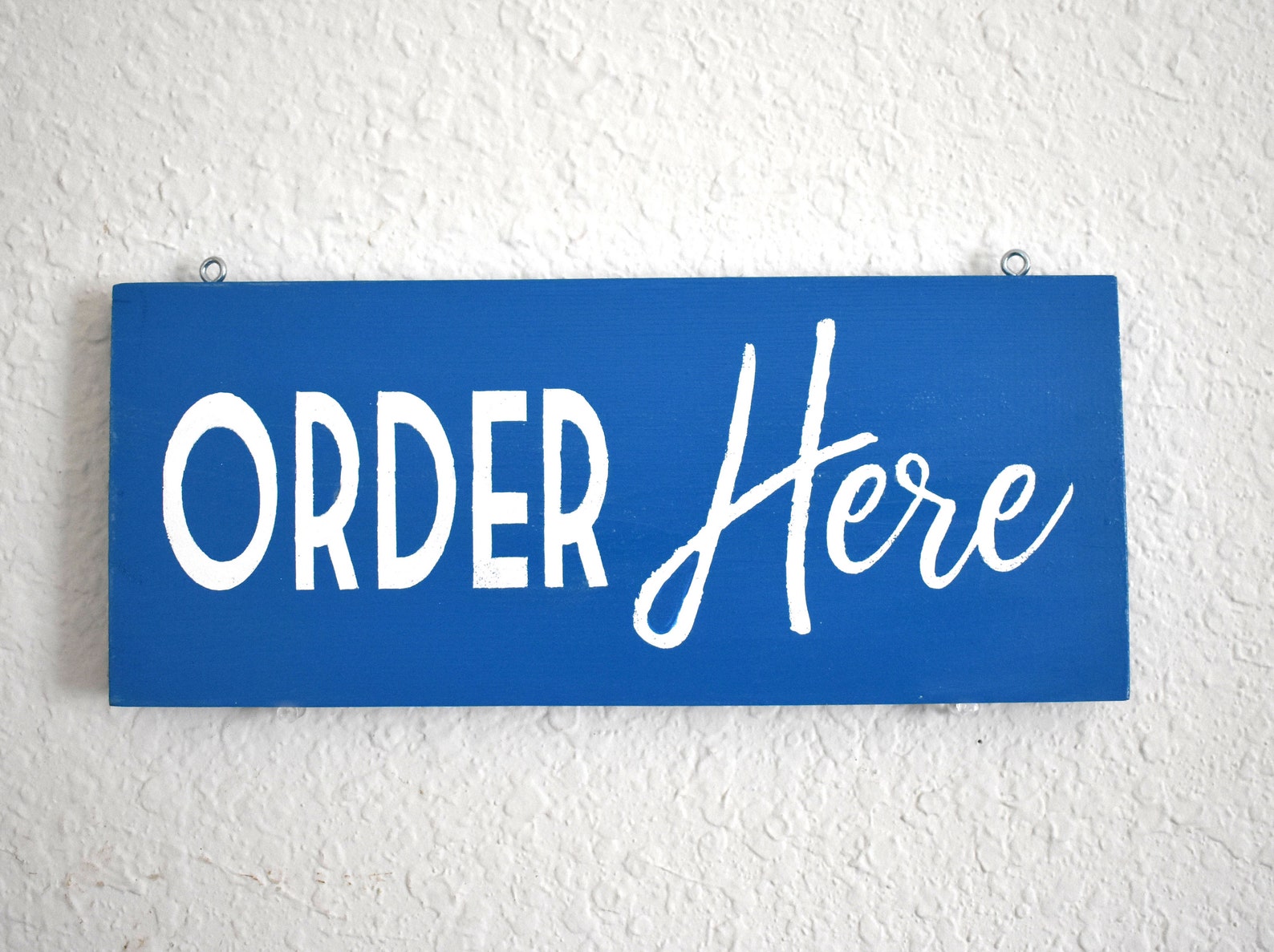 Order Here Sign | Restaurant Cafe Coffee Shop Signs | Overhead Double ...