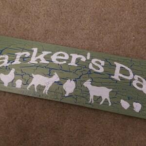 Personalized Horse Sign Custom Goat or Stable Sign Wooden Sign image 7