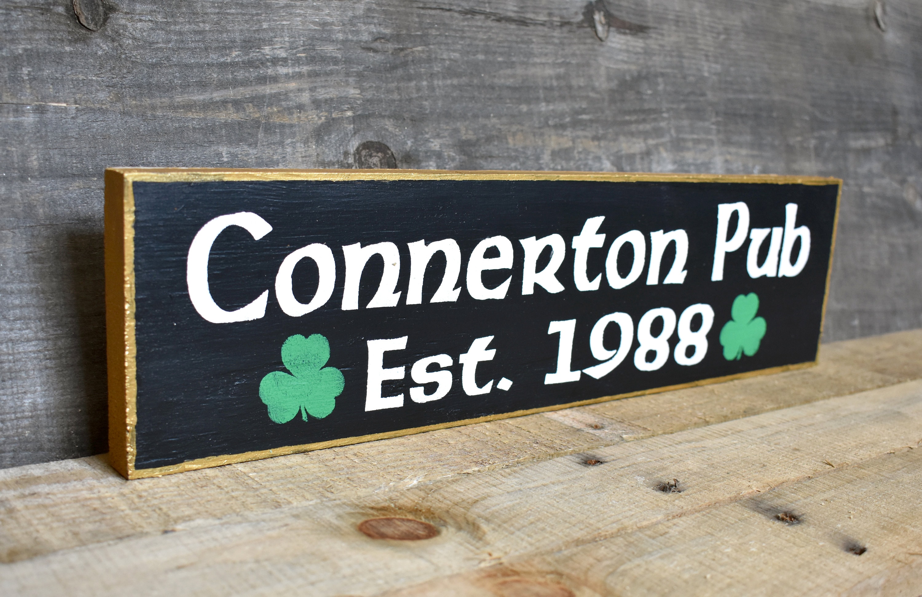 Personalized Irish Pub Sign Custom Bar Signage Tavern Home Etsy