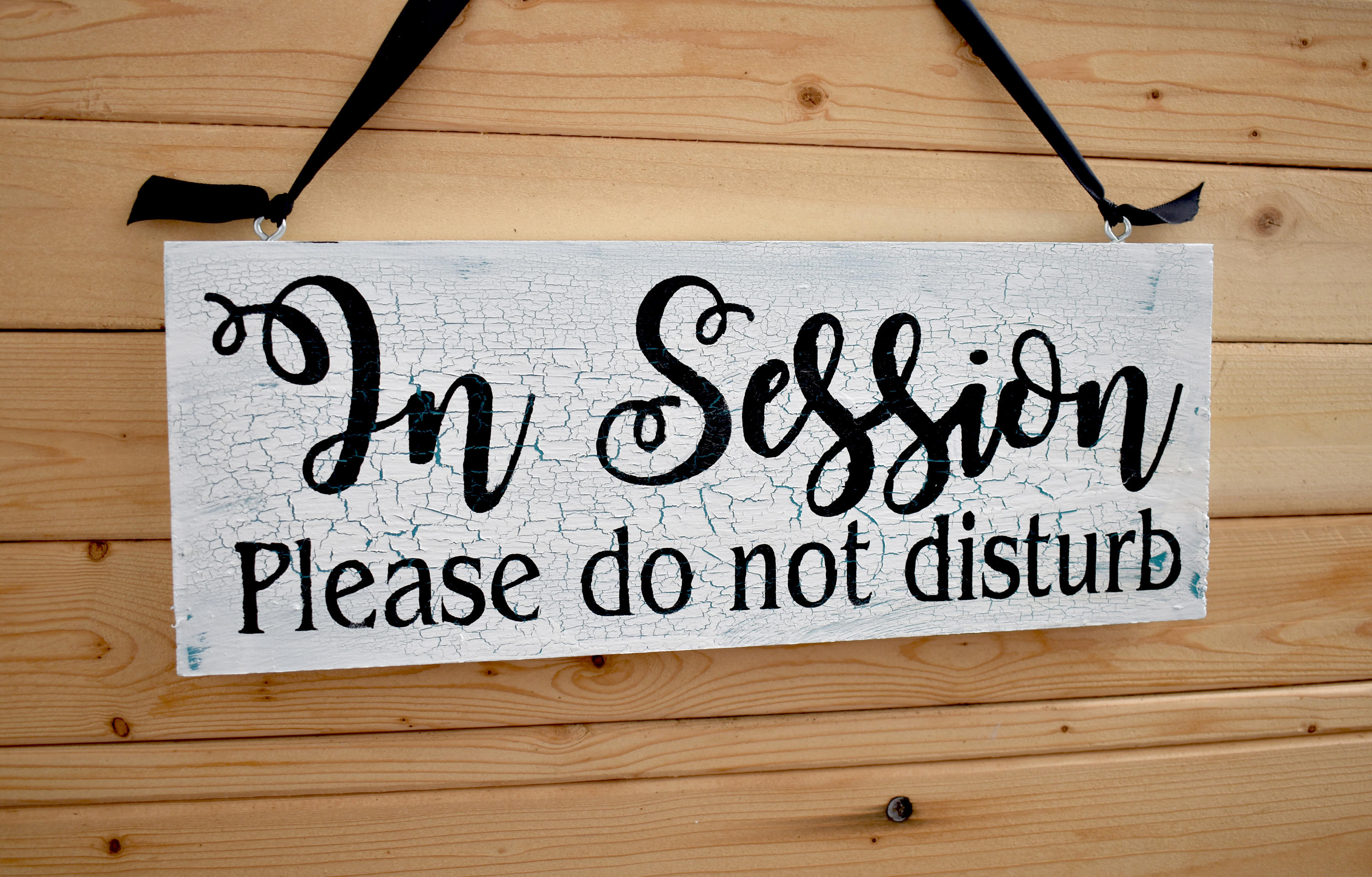 In Session Sign | Please Do Not Disturb | Wooden Spa Massage Therapy ...