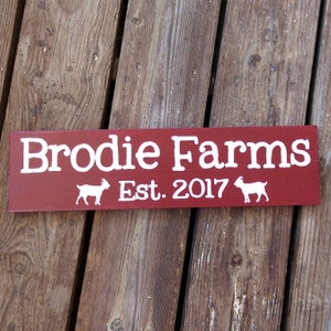 Custom Alpaca Sign | Personalize Farm Gift | Goats Sheep Ducks Peacocks ...