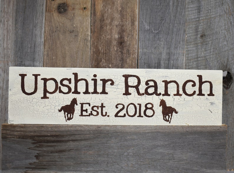 Personalized Horse Sign Custom Goat or Stable Sign Wooden Sign image 2