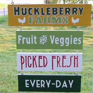 Farm Stand Sign Custom Farmers Market Signage Roadside Natural Foods Store Business Plaques image 7