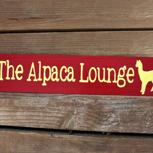 Custom Alpaca Sign | Personalize Farm Gift | Goats Sheep Ducks Peacocks ...