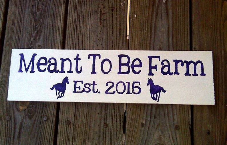 Personalized Horse Sign Custom Goat or Stable Sign Wooden Sign image 5