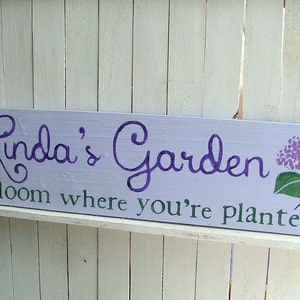 Personalized Garden Sign Custom Colors and Design Mother's Day Gift image 4