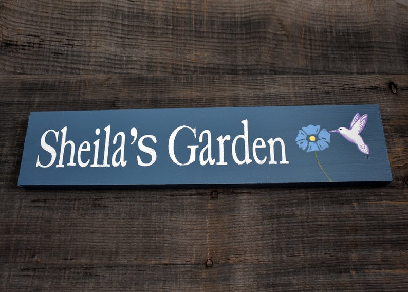 Personalized Garden Sign Custom Colors and Design Mother's Day Gift image 1