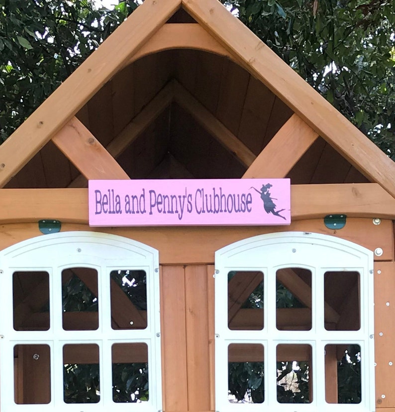 Custom Playhouse Sign for Kids Clubhouse, Fort, Playroom, Bedroom Decor As Pictured