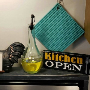 Cartello cucina aperta o chiusa / Divertente decorazione rustica