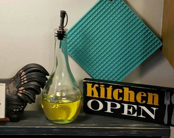 Kitchen Open or Closed Sign | Funny Rustic Decor