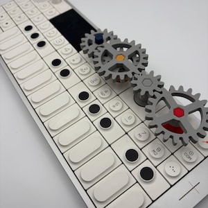 OP-1 Field Gear Knobs, 3D Printed Automation Linking Gears, Mechanical LFO Accessories