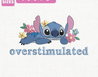 Fichier de broderie Machine Ohana Stitch, Disney Magical Kingdom (téléchargement instantané)