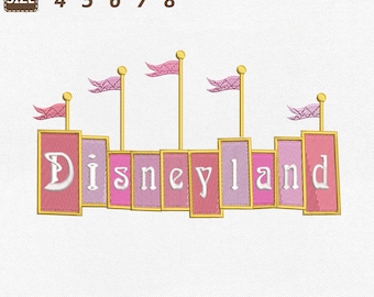 Fichier de broderie Machine Coquette Château Disneyland, Disney Girls Trip Magic Kingdom (téléchargement instantané)