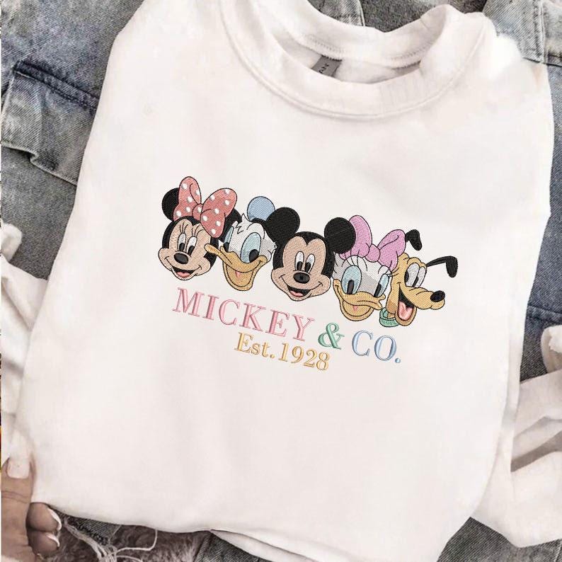 Mickey And Co. Est. 1928 Machine Embroidery File, Disney Mickey And Friends (Instant Download) image 3