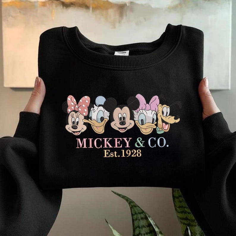 Mickey And Co. Est. 1928 Machine Embroidery File, Disney Mickey And Friends (Instant Download) image 2