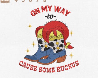 On My Way To Cause Some Machine Embroidery File, Disney Toy Story (Instant Download)