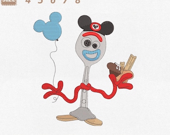 Disney Pixar Toy Story Forky Machine Embroidery File (Instant Download)
