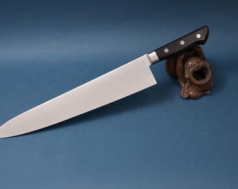 Japanese Chef Knife Gyuto 330mm | Edo Kikusui Carbon Steel | Long Slicer | Discounted NOS | Ready to Use