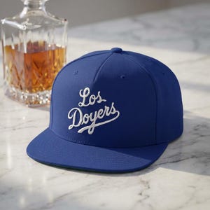 Los Doyers Embroidery Flat Snap Back Cap | Los Angeles Dodgers Baseball Hat
