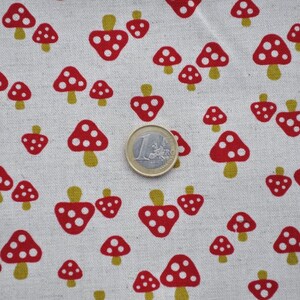 2 Fat Quarter (1/2 meter) - Kokka Fabric - Fly Agaric