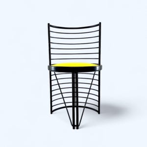 Vintage 1980s Memphis Design Architectural Chair