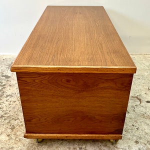 Vintage 1960s Mid Century Modern Walnut Low Profile Storage Cabinet image 8