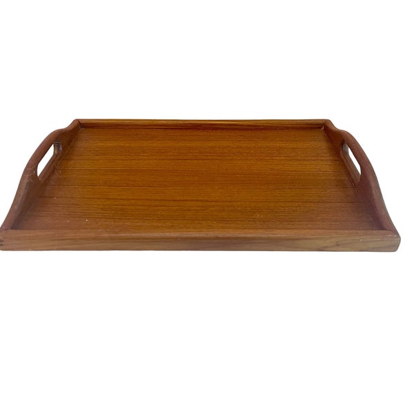 Beautiful Retro 1970s Teak Serving Tray Made In Thailand