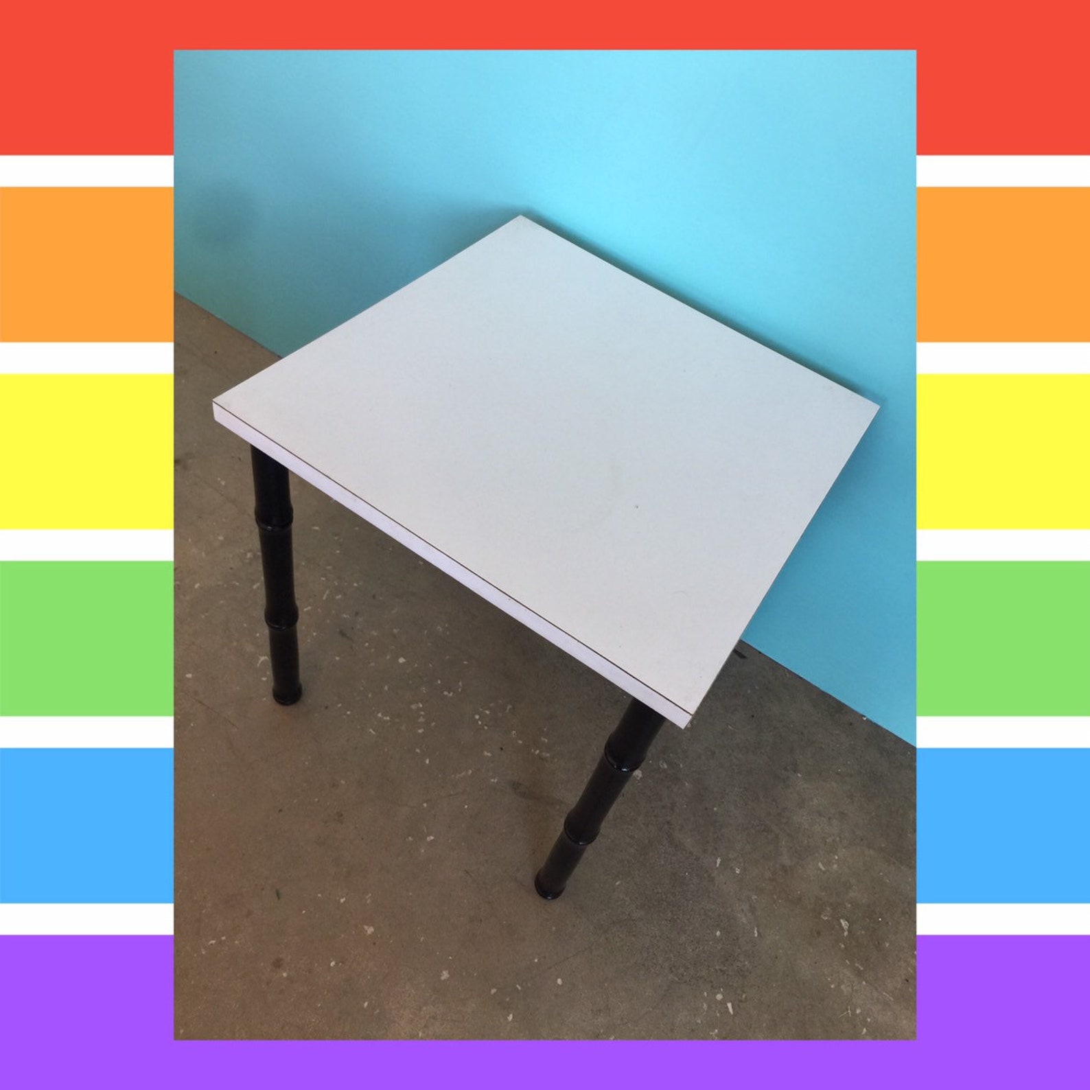 Vintage 1960s Hollywood Regency Small Accent Table or