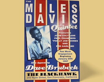 Miles Davis Re-Print Vintage Concert Poster