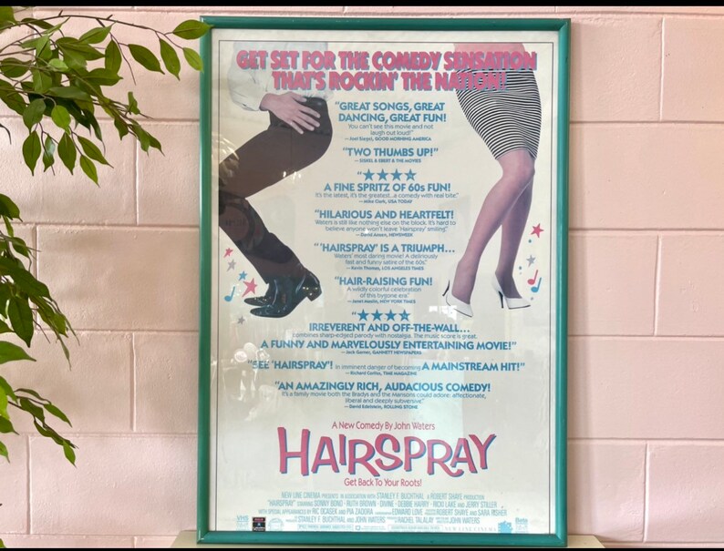 Vintage 80s Original John Waters Hairspray Movie Poster image 2