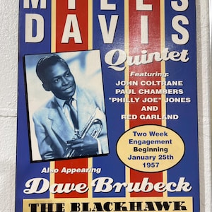 Miles Davis Re-Print Vintage Concert Poster