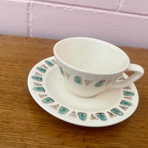 Vintage 1950s Vintage Metlox Poppytrail Navajo Cup and Saucer Set of Six