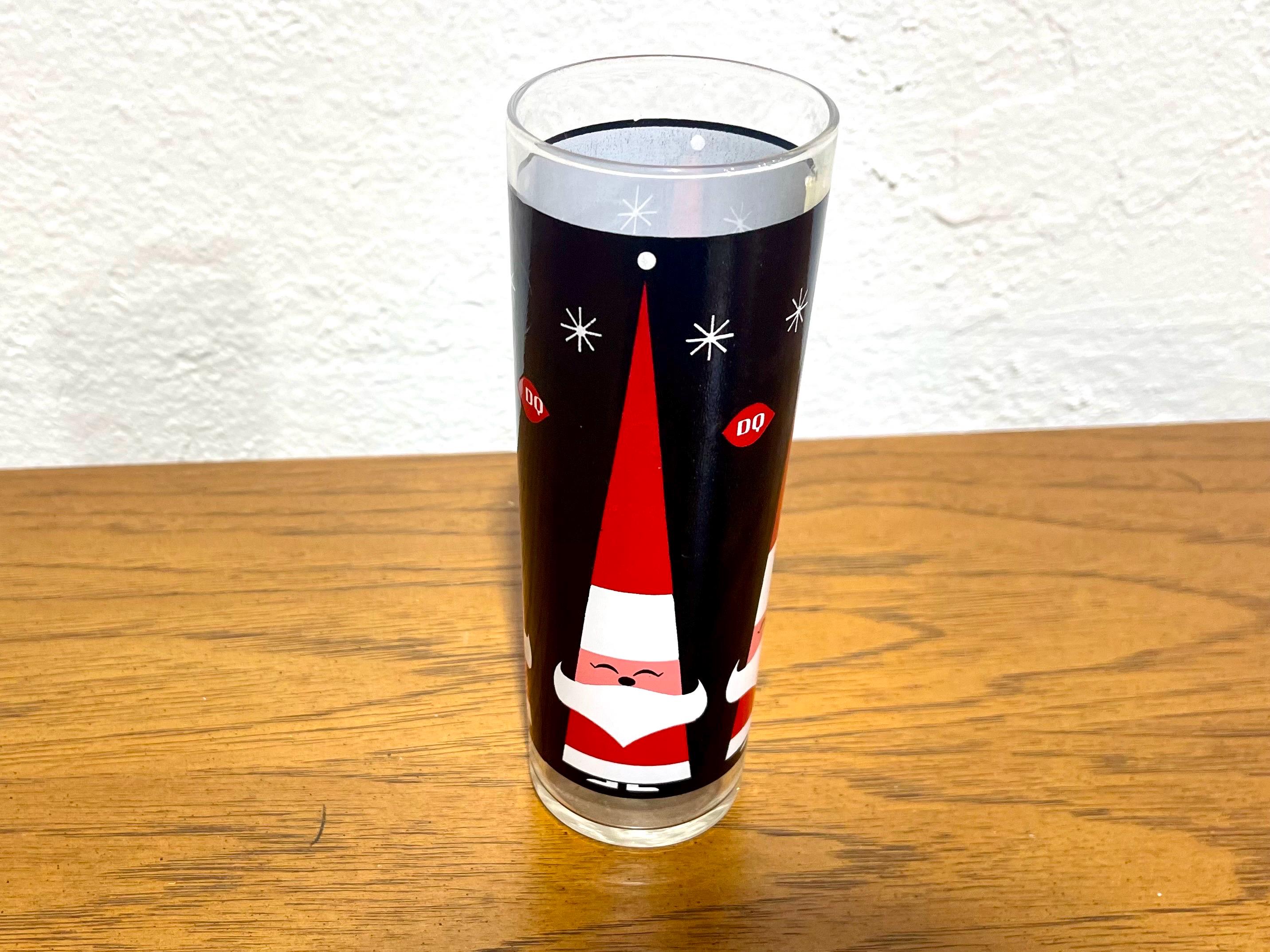 Vintage Holt Howard Dairy Queen Atomic Starburst Santa Glass - Etsy